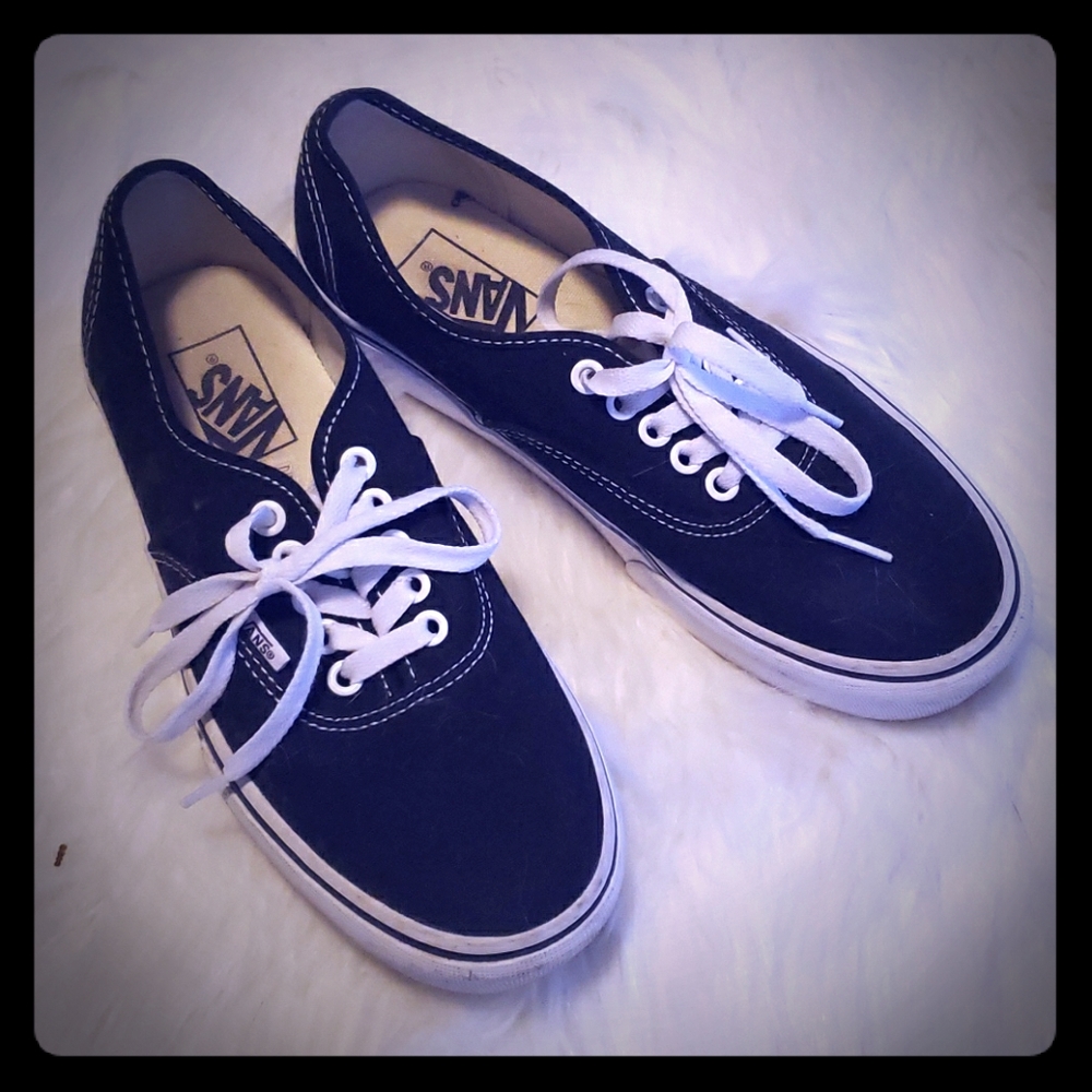 VANS size 8.5 wms 7 mens Black